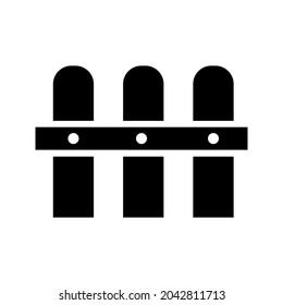 Fence icon vector. paling illustration sign. fencing symbol. hedge logo.