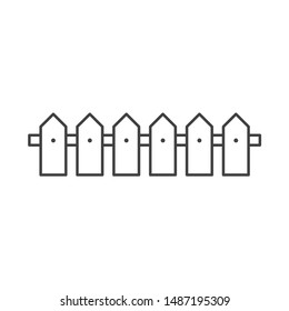 Fence icon. Fence vector sign. EPS 10 flat symbol design