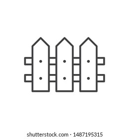 Fence icon. Fence vector sign. EPS 10 flat symbol design