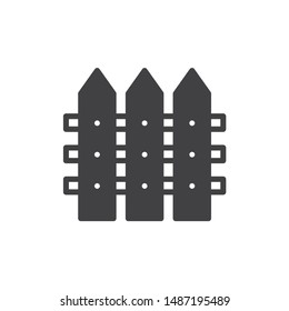 Fence icon. Fence vector sign. EPS 10 flat symbol design