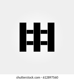 Fence icon. vector sign symbol on white background