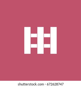 fence icon. vector sign symbol on white background