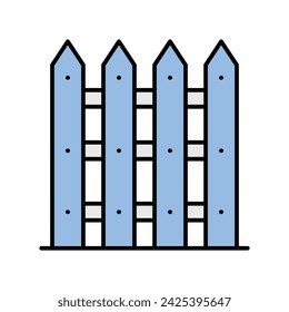 Icono de valla vector ilustración de stock