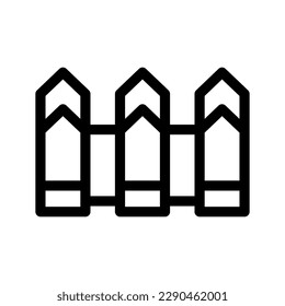 Fence Icon Vector Symbol Design Illustration