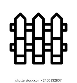 Fence Icon Vector Symbol Design Illustration