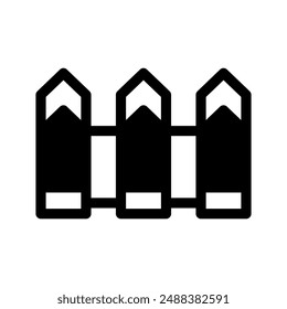Fence Icon Vector Symbol Design Illustration
