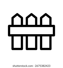 Fence Icon Vector Symbol Design Illustration
