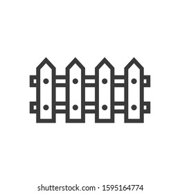 Fence icon vector symbol logo illustration EPS 10