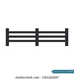 Fence Icon Vector Template