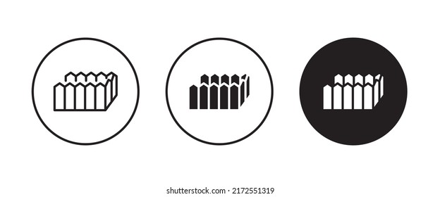fence icon, yard icons vector, sign, symbol, logo, illustration, editable stroke, flat design style isolated on white linear