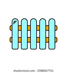 fence icons  symbol vector elements for infographic web