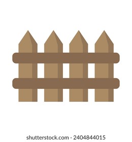 Fence illustrated on white background