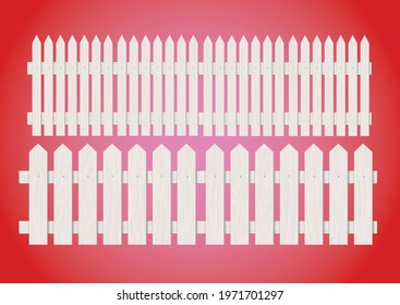 Fence in isolated background good for building brochure and story illustration
