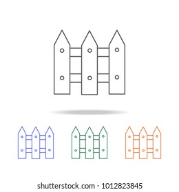 fence line icon. Element of Real Estate multi colored icons for mobile concept and web apps. Thin line icon for website design and development, app development. Premium icon on white background