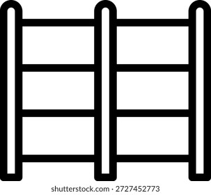 fence line icon illustration vector