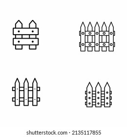 Fence line icon vector images