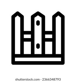 icono de la línea de cerco. icono vector para tu sitio web, móvil, presentación y diseño de logotipo.