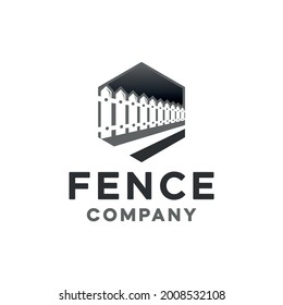 fence logo combined with hexagons