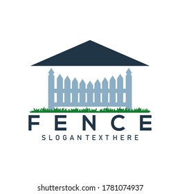 Fence Logo Design Icon Vector