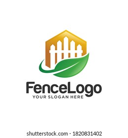 Fence Logo Design Stock Vector Template 
