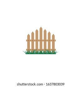 Fence logo icon vector illustration flat design
