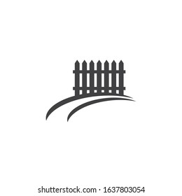 Fence logo icon vector illustration flat design