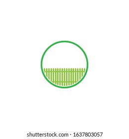Fence logo icon vector illustration flat design