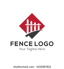 Fence Logo Template Stock Vector