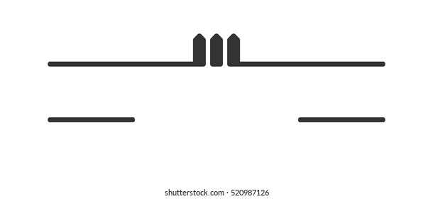 fence logo vector.
