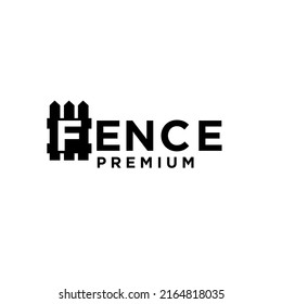 Fence Logo vintage vector illustration design