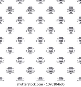 Fence modern pattern vector seamless repeat for any web design