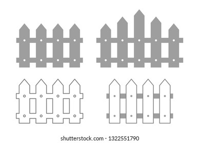 fence outline icon