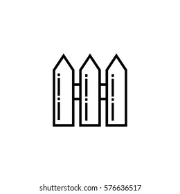 Fence outline icon