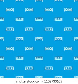 Fence pattern vector seamless blue repeat for any use