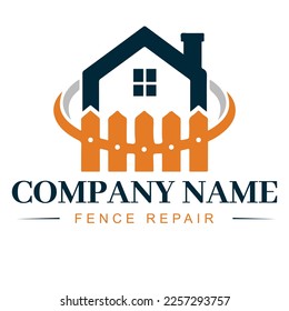 Fence Repair Contractor logo in eps