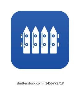 Fence rustic icon. Simple illustration of fence rustic vector icon for web