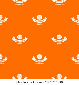 Fence security pattern vector orange for any web design best