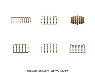 fence set vector, home environment