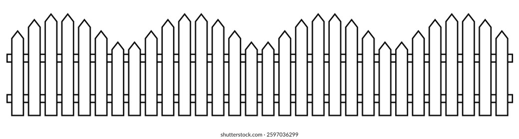Fence silhouette icon simple design