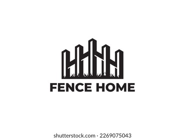 fence simple logo creative symbol icon design