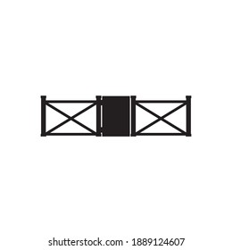 fence Simple vector modern icon design illustration.
