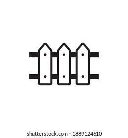 fence Simple vector modern icon design illustration.