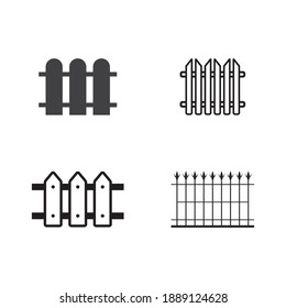fence Simple vector modern icon design illustration.