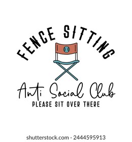 Fence Sitting Anti social club please sit over there