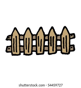 Fence sketch. Vector.