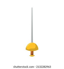 fence sword design over white