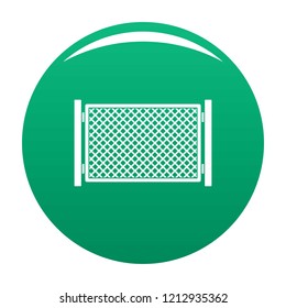 Fence in town icon. Simple illustration of fence in town vector icon for any design green