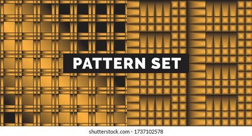 Fence Type Colorful Background Pattern Set