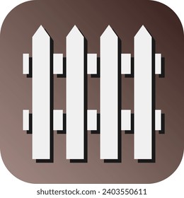 Fence Vector Glyph Gradient Background Icon For Personal And Commercial Use.
