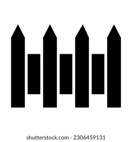 Fence Vector Glyph Icon For Personal And Commercial Use.
